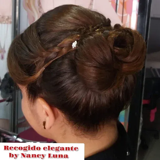 Recogido elegante para evento especial